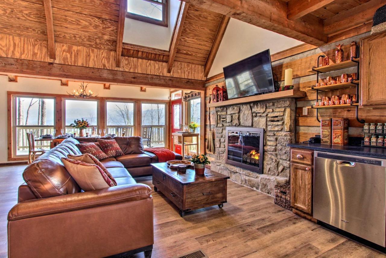 Panoramic-View Gatlinburg Cabin With Private Hot Tub 外观 照片