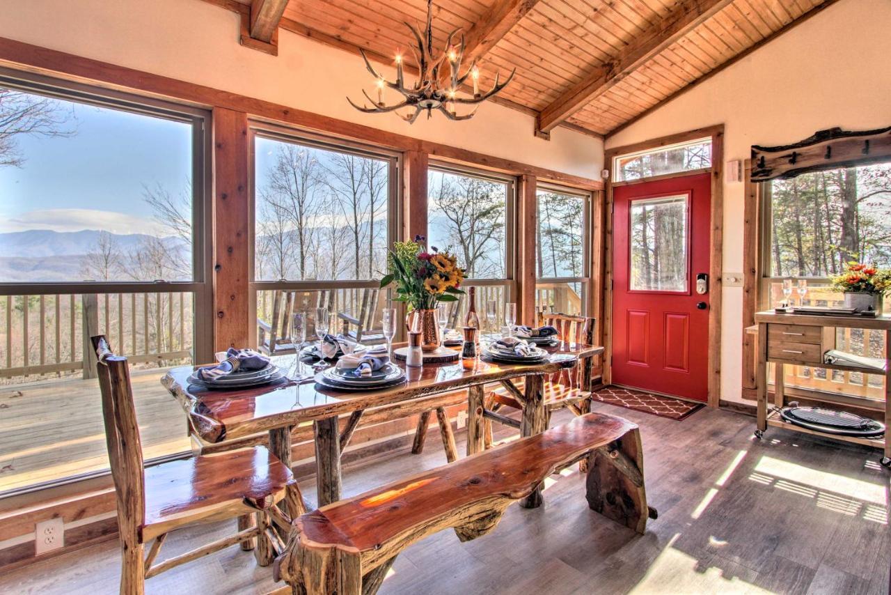 Panoramic-View Gatlinburg Cabin With Private Hot Tub 外观 照片